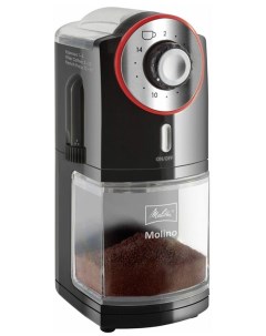 Кофемолка Molino 100Вт 200гр черный красный Melitta