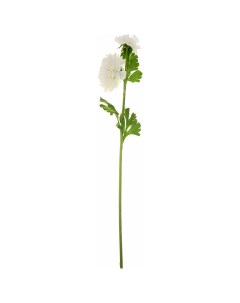 Искусственный цветок Пион белый 58 см Lefard