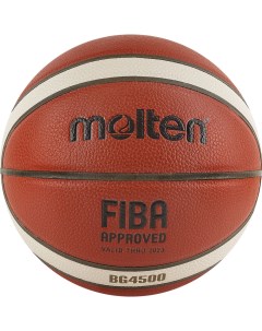 Мяч баскетбольный B6G4500 р 6 FIBA Appr 12 пан синт кожа нейл кор кор беж чер Molten