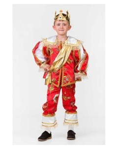 Карнавальный костюм Герцог сорочка плащ бриджи корона р 32 рост 122 см Batik