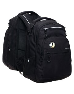 Рюкзак молодежный эргономичная спинка 43 х 31 х 20 см отделение для ноутбука чёрный Grizzly