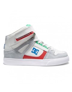 Детские Высокие Кеды кроссовки Dc Pure High Top Ev Grey Grey Red Dc shoes