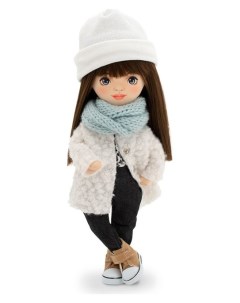 Мягкая кукла Sophie в белой шубке 32 см Orange toys