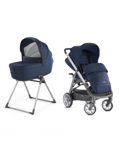 Коляска 2 в 1 Aptica System Duo на шасси Aptica Grafite Blue Navy PORTLAND BLUE Inglesina