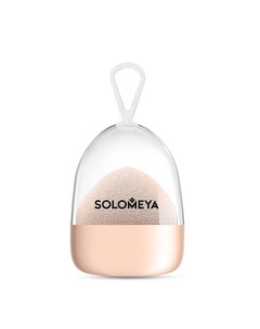 Спонж супер мягкий косметический для макияжа персик Super soft blending sponge Peach Solomeya