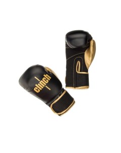 Перчатки боксерские Aero черно золотые 6 унций Clinch