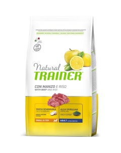 TRAINER Natural Adult Mini Корм сух гов женьшень рис д собак мелк пород 800г Natural trainer