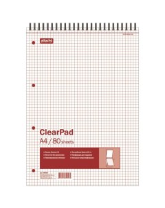 Блокнот Clear Pad А4 80 листов Attache