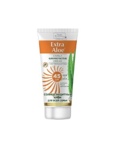 Крем солнцезащитный для всей семьи SPF45 с репелентным эффектом 100 мл Extra aloe