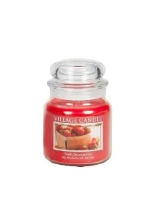 Ароматическая свеча Fresh Strawberries средняя Village candle