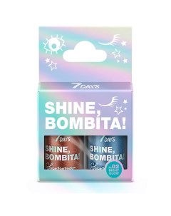 Глиттер для глаз лица и тела SHINE BOMBITA 7 days