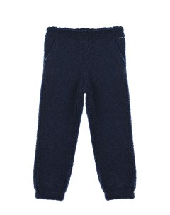 Синие брюки с поясом на резинке детские Il gufo
