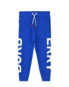 Синие спортивные брюки детские Burberry