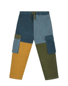Вельветовые брюки в стиле color block детские Stella mccartney