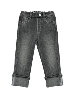 Серые джинсы с отворотами детские Emporio armani