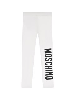 Белые леггинсы с лого детские Moschino