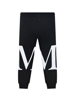 Черные спортивные брюки с логотипом детские Msgm