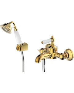 Смеситель для ванны с душем Art F675109G B золото Bravat