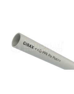 Полипропиленовая труба G PPR Pix Plus PN10 25х2 3 мм для ХВС серая 1м Gibax