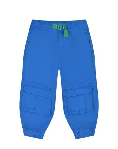 Синие брюки с накладными карманами детские Stella mccartney