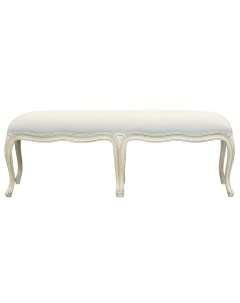 Оттоманка sheldon bench белый 125x50x48 см Gramercy