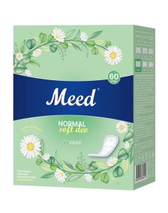 Ежедневные целлюлозные прокладки Normal Soft Deo 60 шт Гигиенические прокладки Meed