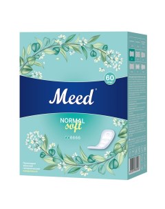 Ежедневные целлюлозные прокладки Normal Soft 60 шт Гигиенические прокладки Meed