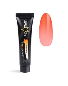 PolyGel Thermo Azure для моделирования и укрепления ногтей All star professional