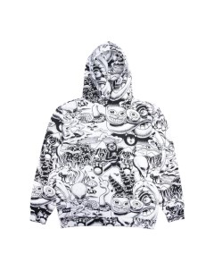 Толстовка с капюшоном Dark Twisted Fantasy Hoodie Black White 2023 Ripndip