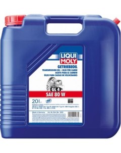 Минеральное трансмиссионное масло Getriebeoil 80W 20 л 1033 Liquimoly