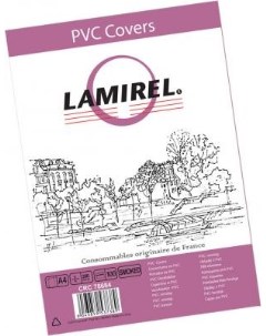 Lamirel Обложки Transparent LA 7868401 A4 PVC дымчатые 200мкм 100шт Fellowes