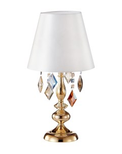 Декоративная настольная лампа MERCEDES LG1 GOLD COLOR Crystal lux
