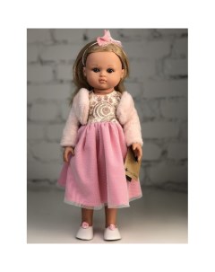 Кукла Нэни блондинка в розовом платье и меховой кофточке 42 см Lamagik s.l.