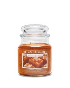 Ароматическая свеча средняя Золотая Карамель Village candle