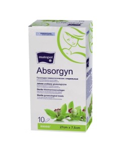 Гинекологические прокладки Absorgyn стерильные 27x7 5 cм 10 шт 2 упаковки Matopat