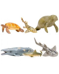 Набор Фигурок Мир морских животных 6 предметов ММ203 021 Masai mara