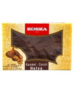 Халва с грецким орехом и карамелью 200 г Koska