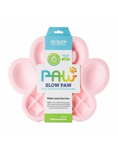 Paw Slow Feeder Baby Pink Easy Миска для собак и кошек для медленного кормления, розовая - 3,2 л Petdreamhouse