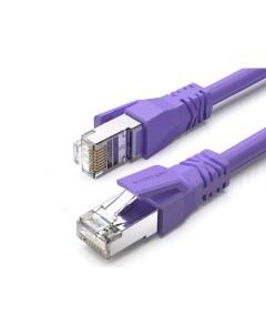 Сетевой кабель SFTP cat 6A RJ45 30cm Purple IBMVY Vention