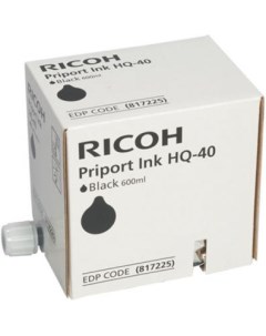 Чёрные чернила HQ40 5 картриджей 600мл Ricoh