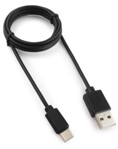 Кабель Type C 1м GCC USB2 AMCM 1M круглый черный Гарнизон