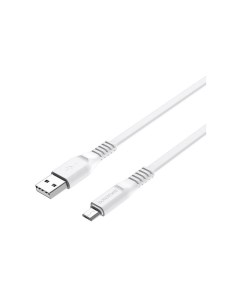 USB кабель BX23 Wide USB Micro USB 03347 white Borofone
