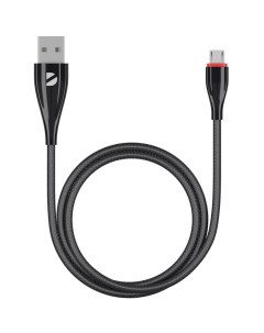 Кабель USB MicroUSB 1m черный 72285 ceramic Deppa