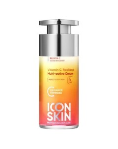 Мультиактивный крем для комбинированной и жирной кожи Vitamin C Radiant 30 мл Icon skin