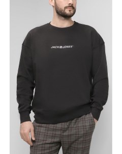 Хлопковый свитшот с логотипом Jack & jones