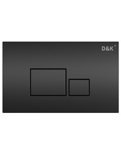 Кнопка смыва Quadro DB1519025 универсальная черная D&k