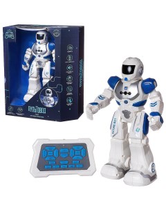 Робот Пультовод на р у свет звук движение ZY818334 бело синий Junfa toys