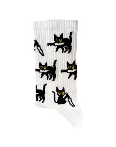 Носки TxT Кот с ножом 40 45 Krumpy socks