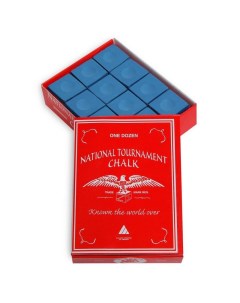 Мел National Tournament Chalk 12шт 07597 Blue Silver cup