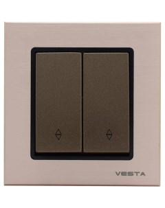 Реверсивный двухклавишный выключатель Vesta electric